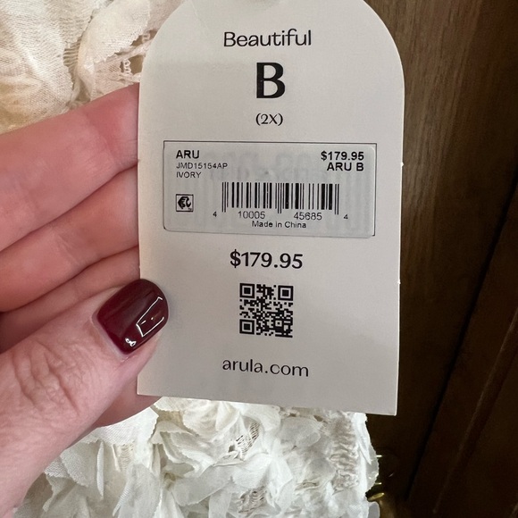 Arula Size B 18/20 Ivory Dress - Picture 3 of 6